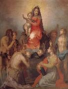 Andrea del Sarto Virgin Mary and her son with Christ Spain oil painting artist
